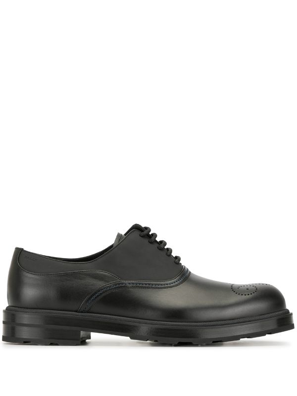Bally black low heel oxford shoes for 