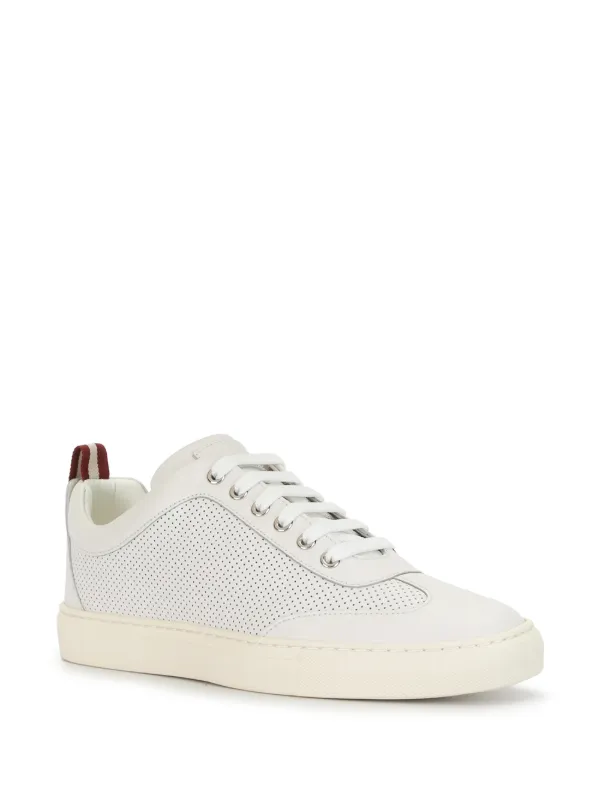bally perforated sneakers