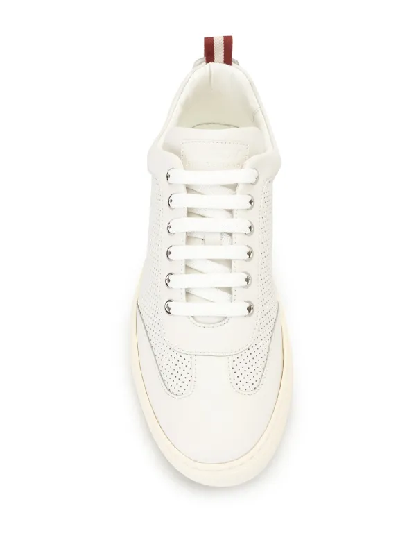 bally perforated sneakers
