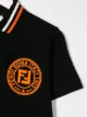 Fendi Kids قميص بولو بشارة شعار الماركة