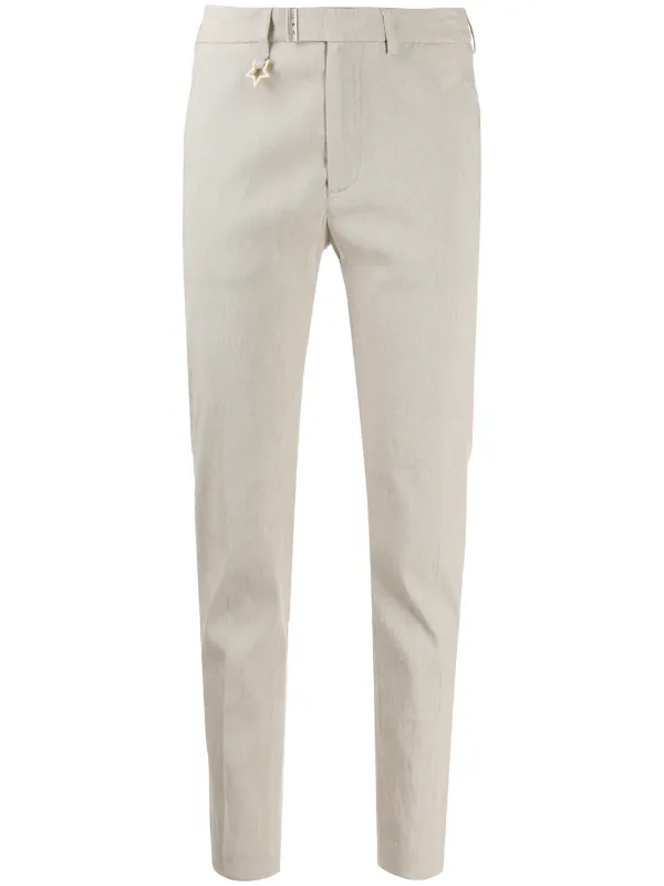tapered linen trousers
