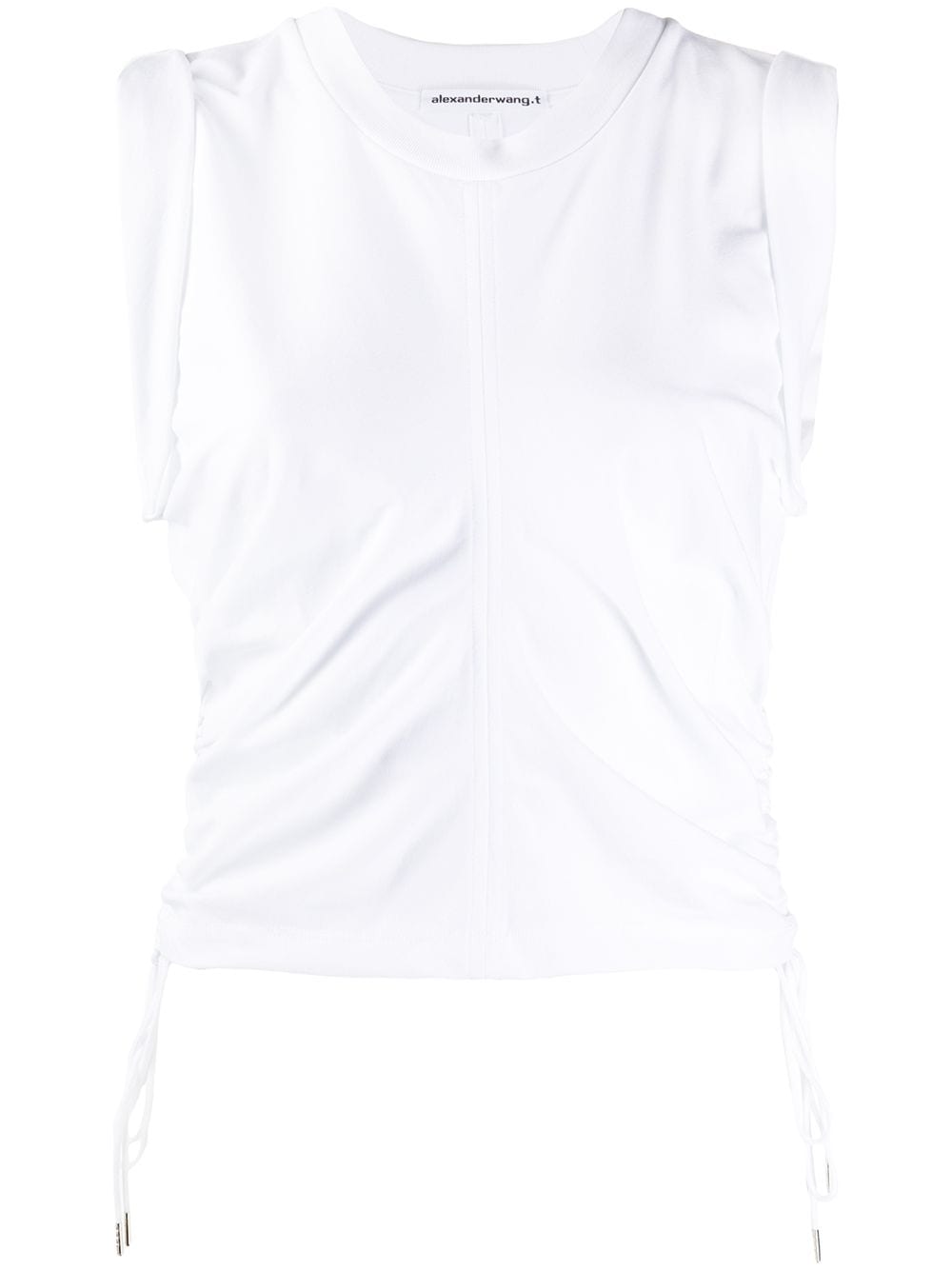 Alexander Wang Ruched Tank Top In White