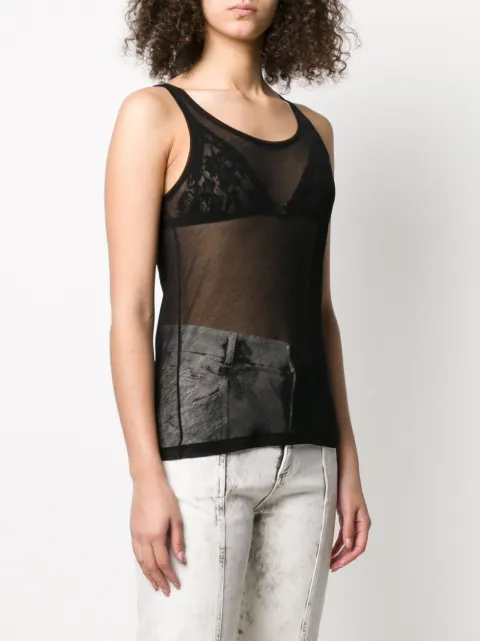 Saint Laurent Canotta Semi Trasparente - Farfetch