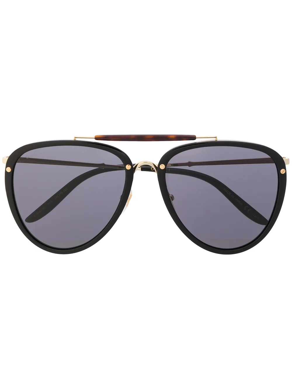 Gucci Eyewear Klassische Pilotenbrille - Schwarz