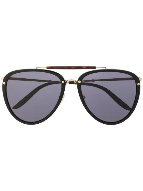 Gucci Eyewear lentes de sol con armazón aviador