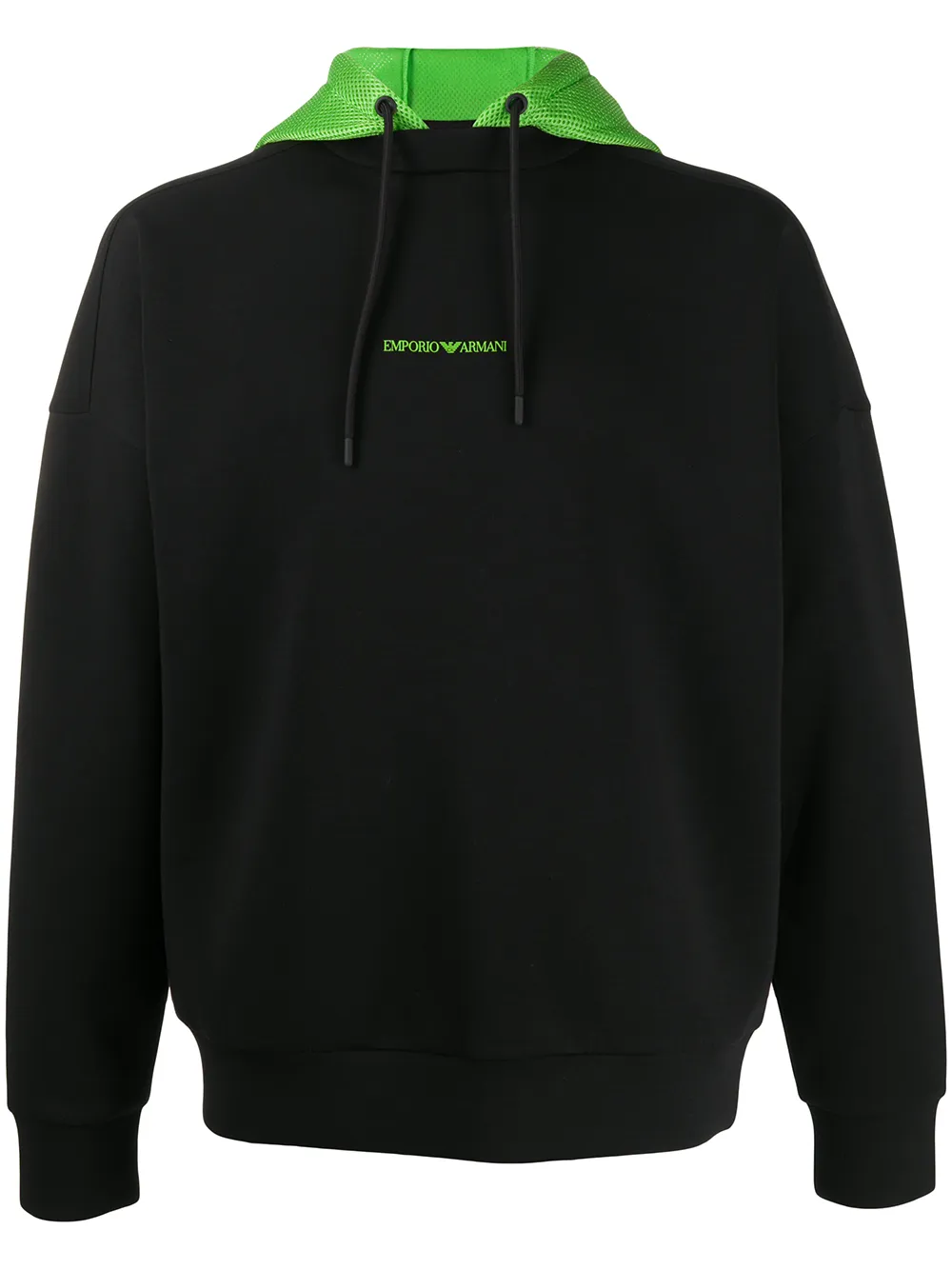 Emporio Armani свитер с капюшоном и логотипом Emporio Armani свитер с капюшоном и логотипом