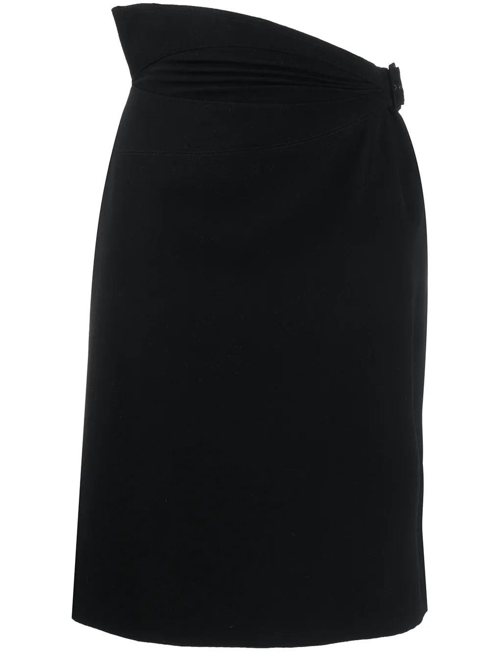 Click to view more detailed imagery on our partner's website Alaïa Asymmetric Waist Short Skirt In Black