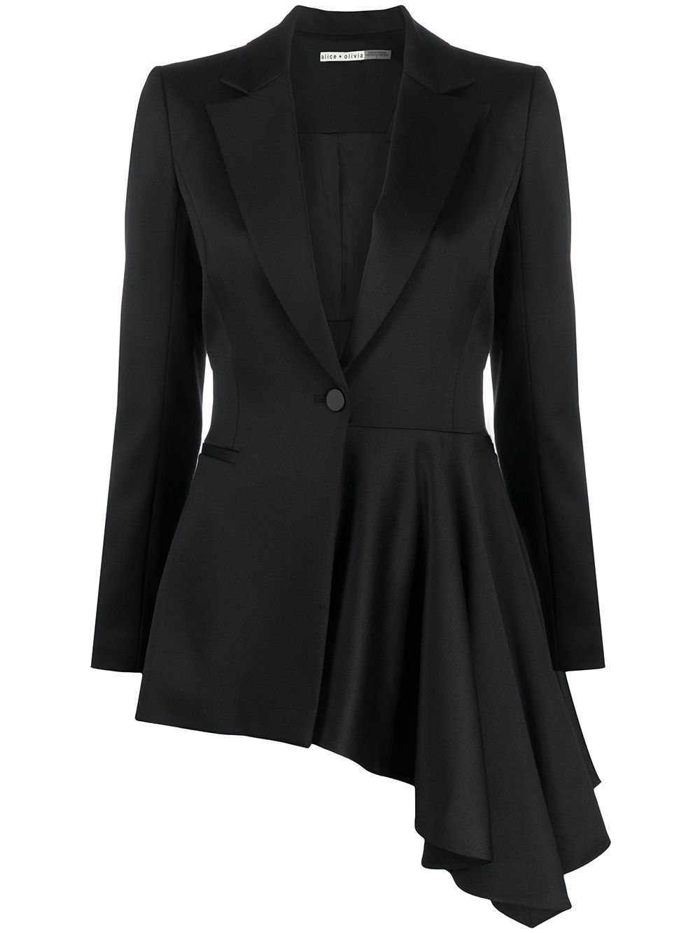 фото Alice+olivia hudson asymmetric draped blazer