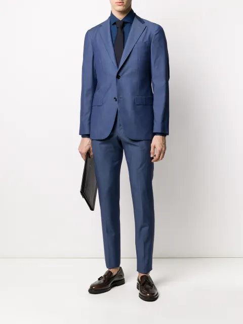 Boglioli 'B-Line' Anzug Mit Fischgrätmuster - Farfetch