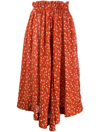 midi skirt elastic waistband