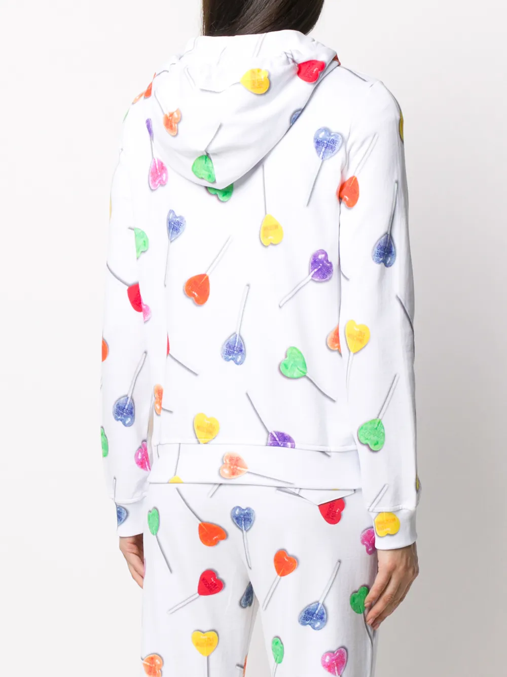 фото Love moschino heart lollipop print hoodie