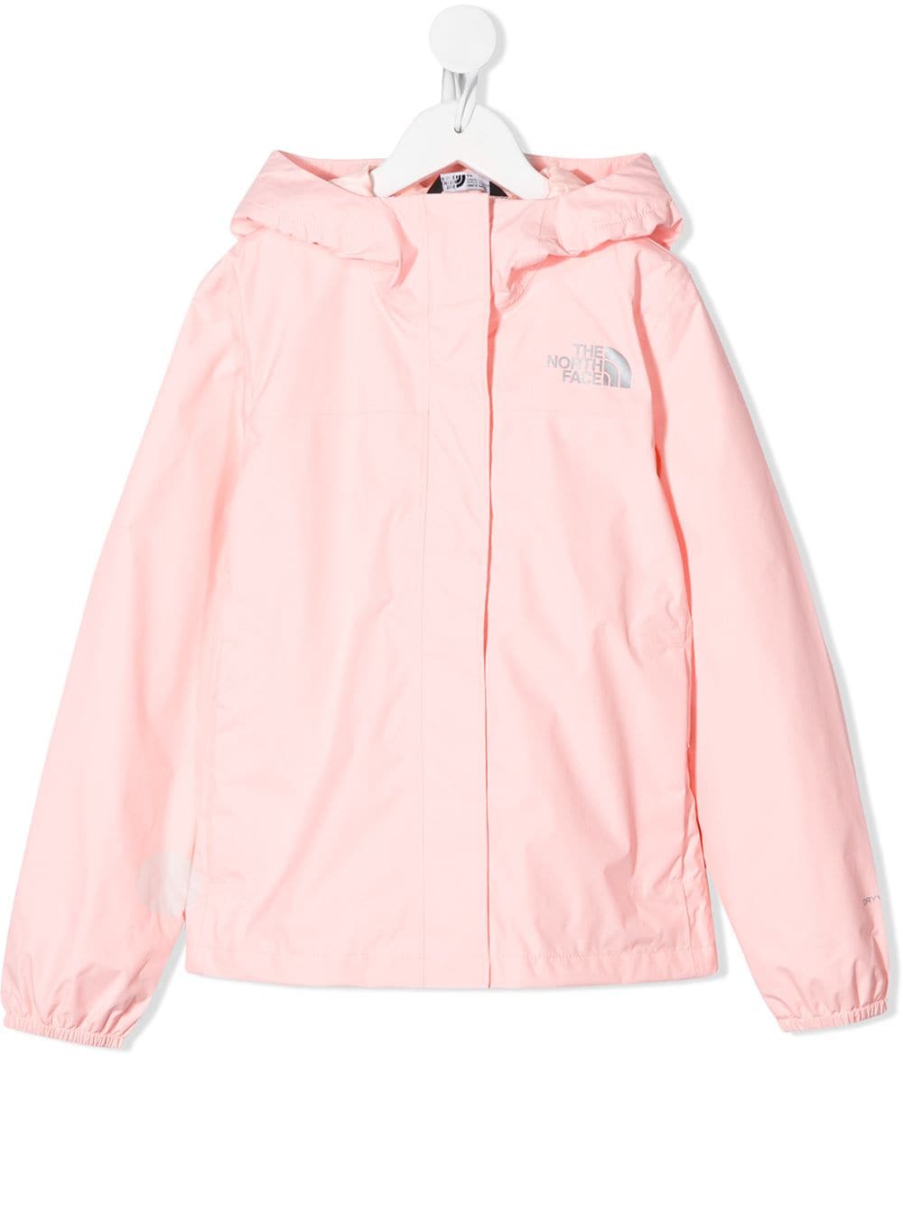 The North Face Kids' Hooded Long Sleeve Rain Jacket In 粉色