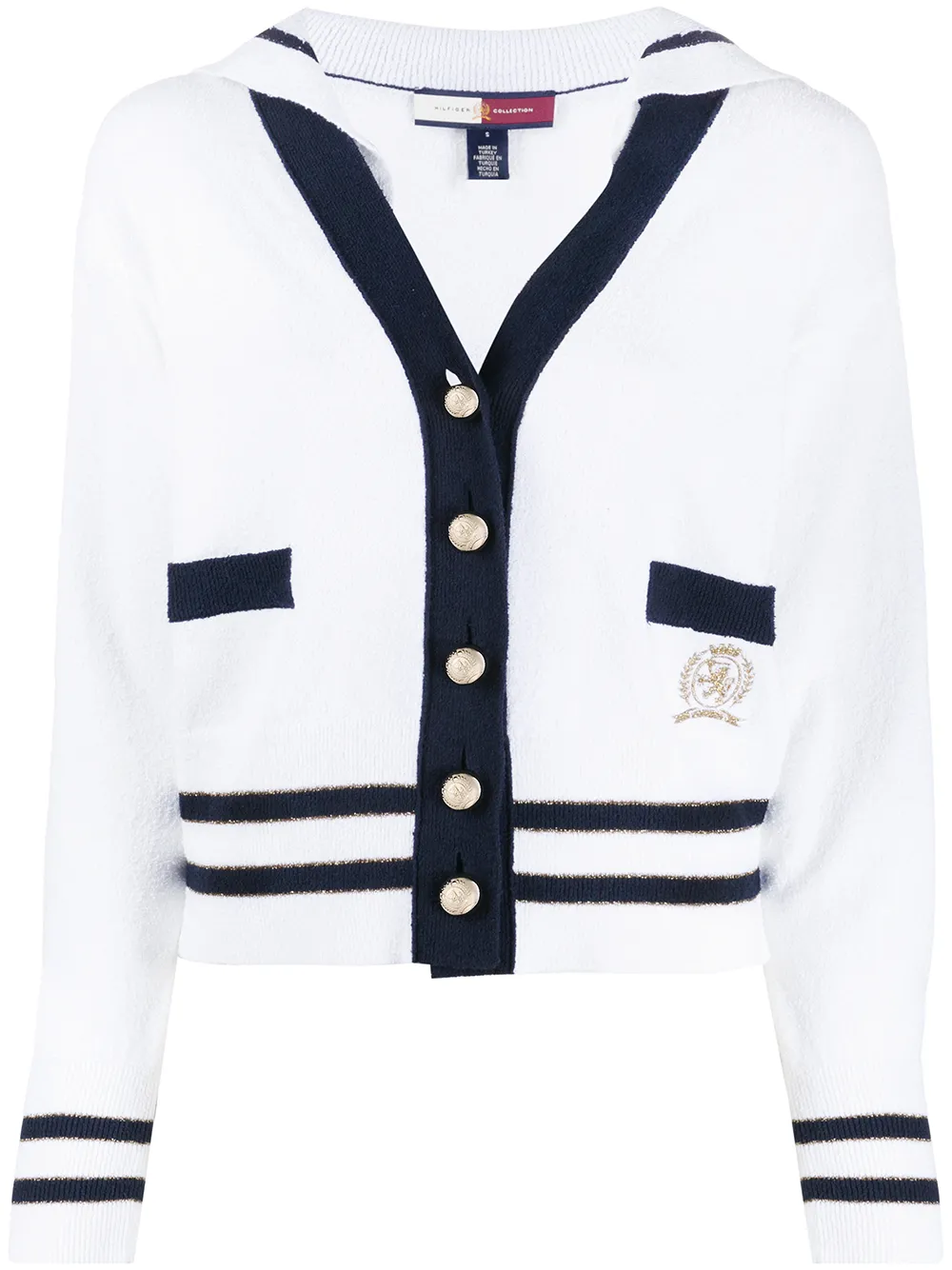 sailor collar cardigan