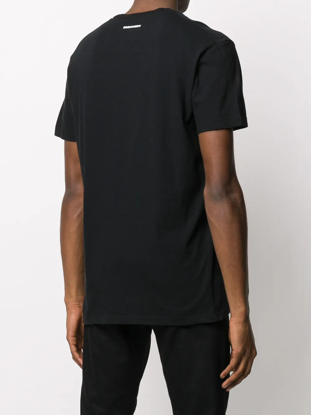 DSQUARED2 T-shirt met print Zwart