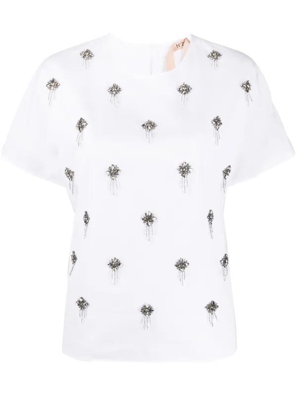 crystal embellished t shirt