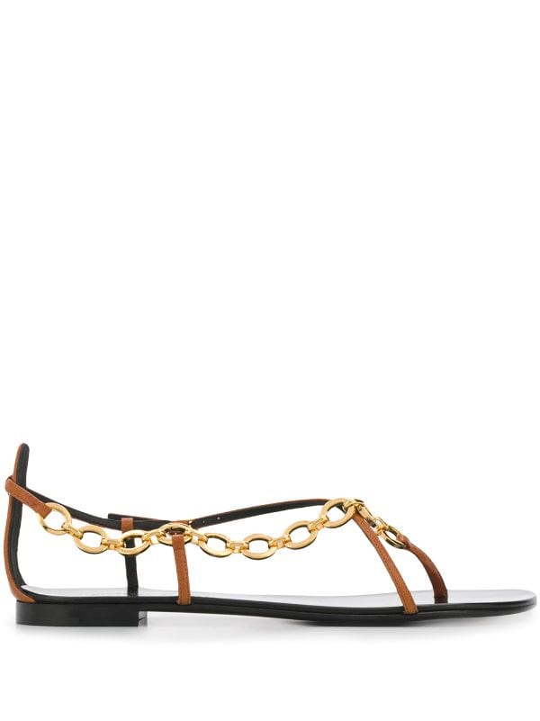 Giuseppe Zanotti brown chain-strap 