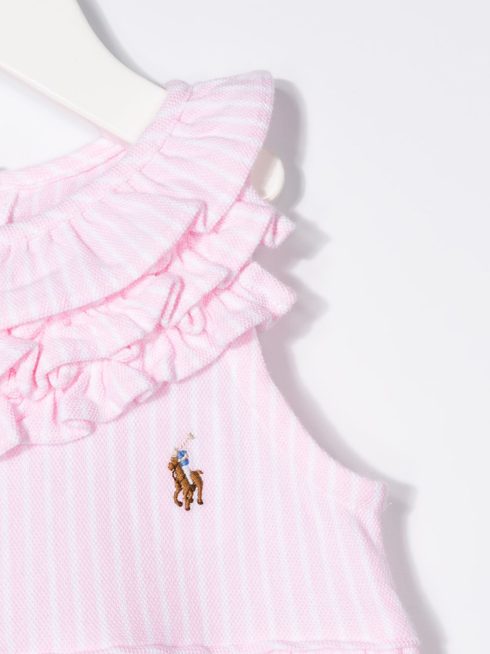 фото Ralph lauren kids полосатый комбинезон с оборками