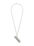 AMBUSH logo lighter case necklace - Silver