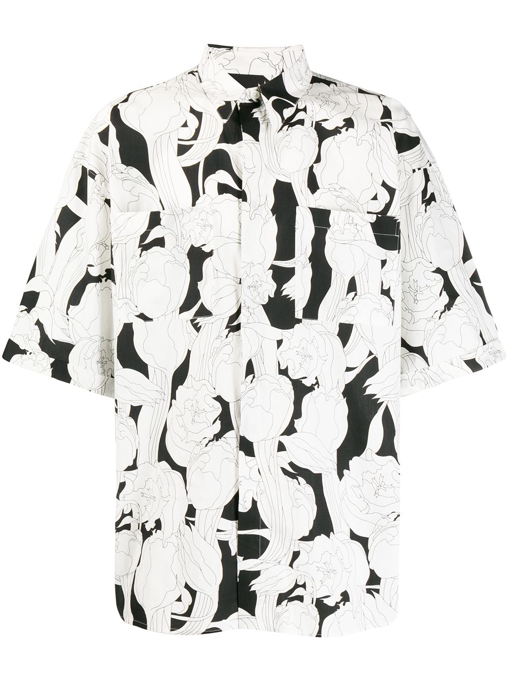 фото Givenchy рубашка с цветочным принтом