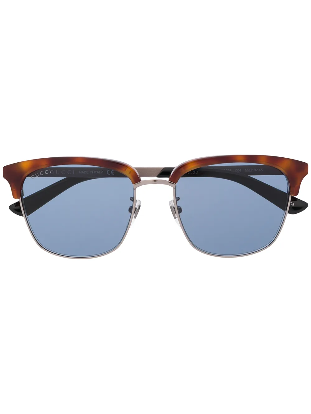 Gucci Eyewear солнцезащитные очки GG0697S в прямоугольной оправе Gucci Eyewear солнцезащитные очки GG0697S в прямоугольной оправе