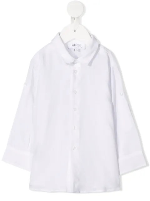 Aletta pointed collar linen shirt