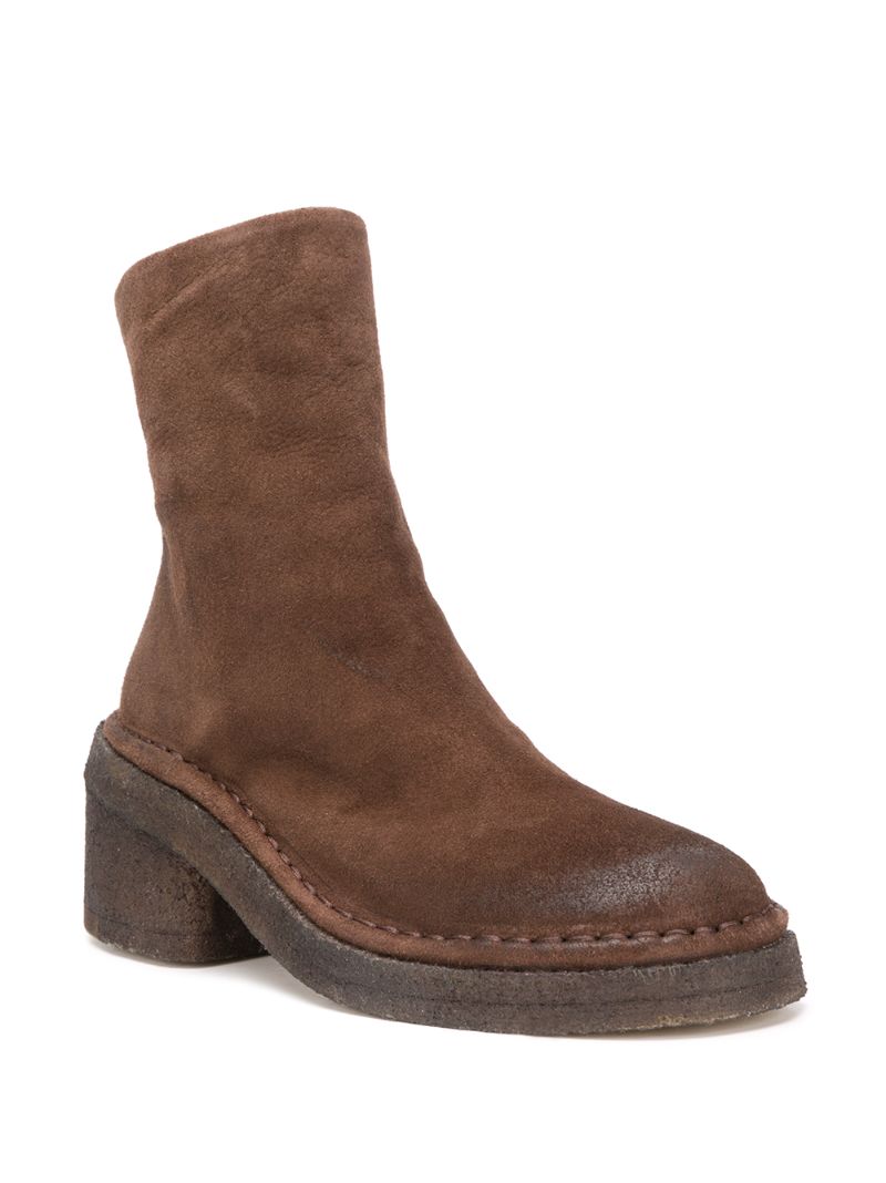 Shop Marsèll Chunky-heel Ankle Boots In Brown