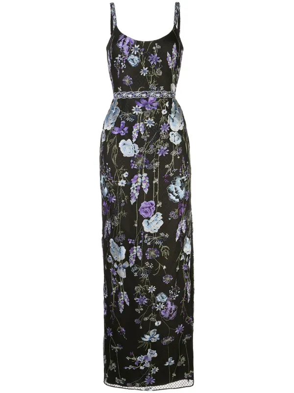 floral floor length gown