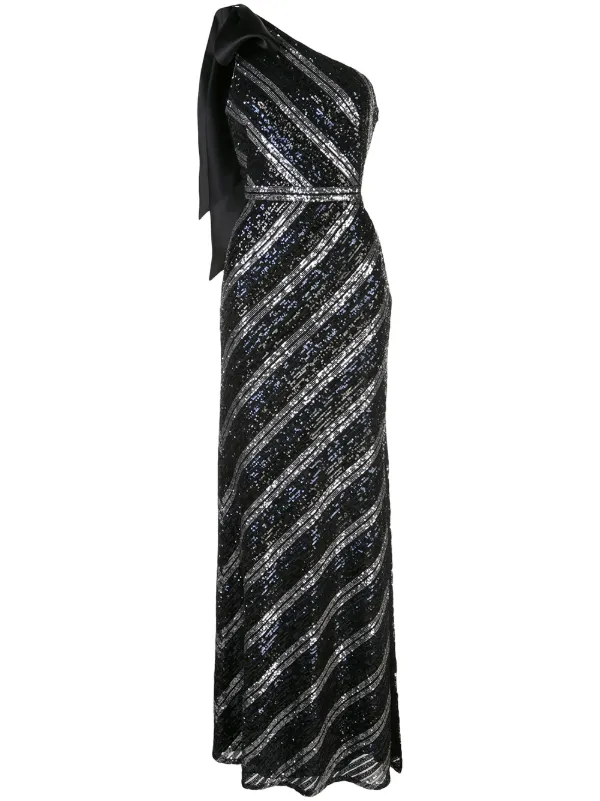 marchesa silver gown