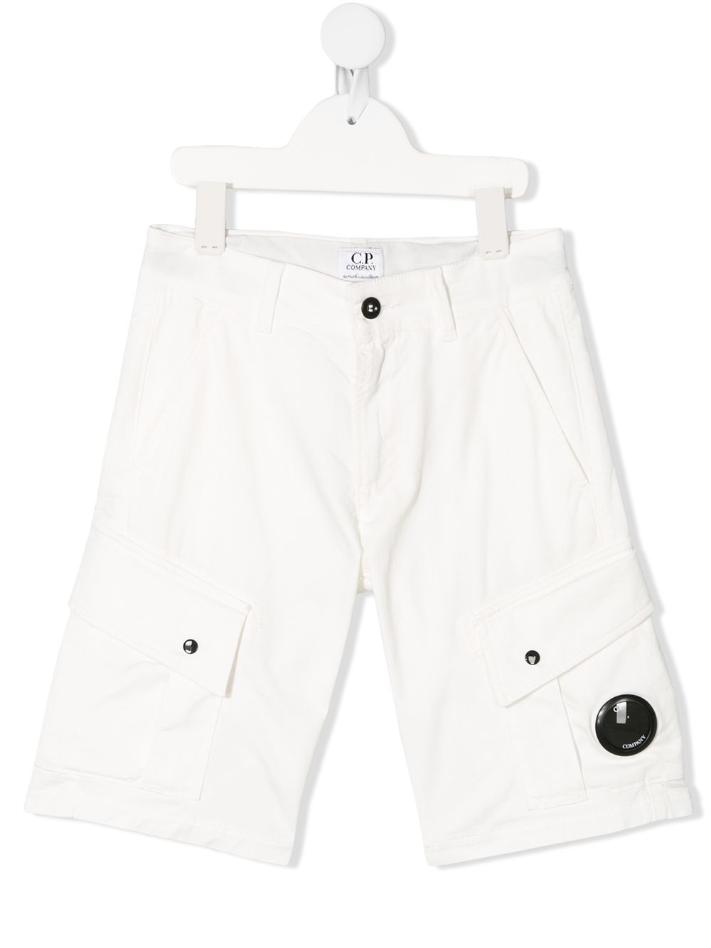 фото Cp company kids lens-detail cargo shorts