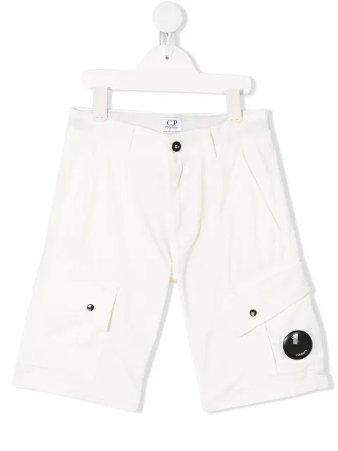 C.P. Company Kids bermudas con detalle de lente