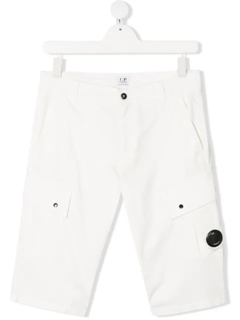 C.P. Company Kids bermudas tipo cargo con detalle de lentes