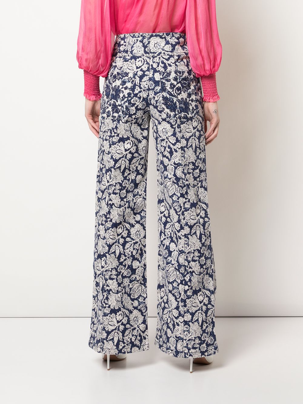 фото Ulla johnson джинсы greer с цветочным принтом