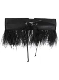 The Attico fringed belt - Black