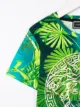 Young Versace تيشيرت بطبعة استوائية وشعار الماركة