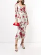 Image 2 of Marchesa floral print midi dress