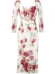 Image 1 of Marchesa floral print midi dress