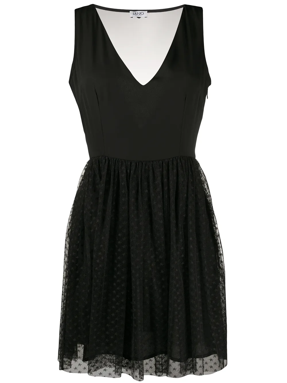 robe en tulle à col v plongeant