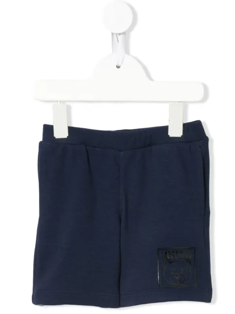 Moschino Kids شورت بتطريز دب وشعار