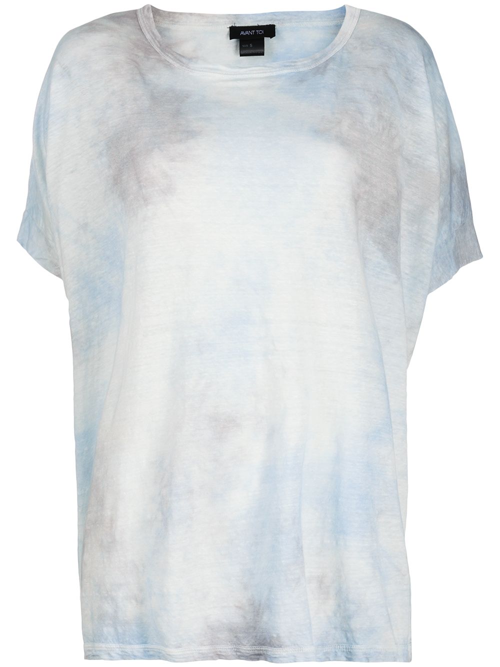 Avant Toi Tie-dye Print T-shirt In Blue