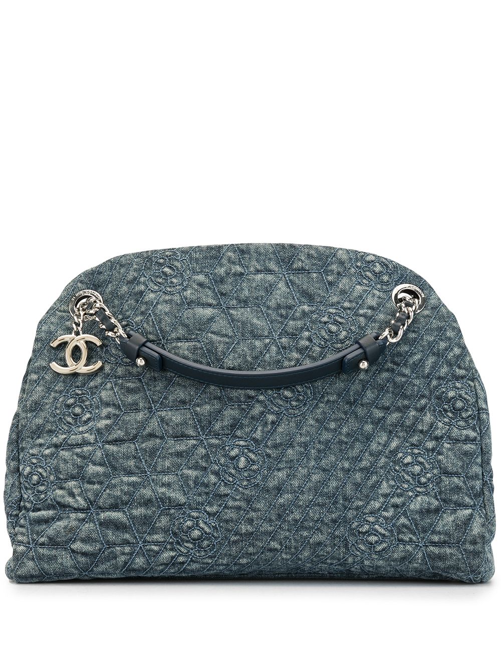 фото Chanel pre-owned сумка на плечо camellia с логотипом cc