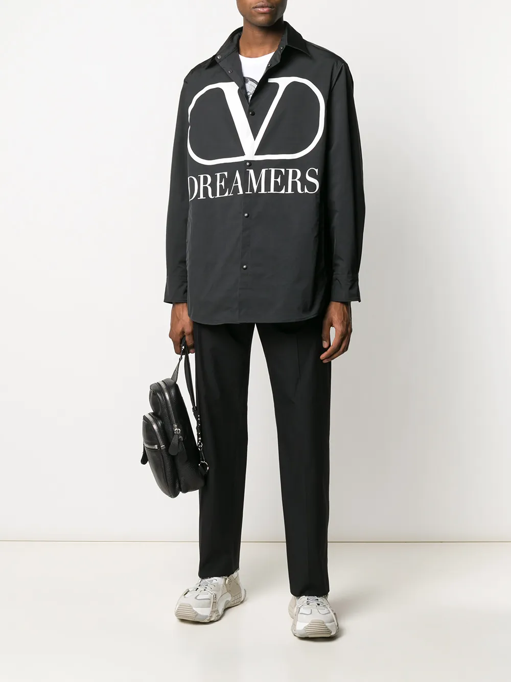 Valentino Garavani Broek met geplooid detail - Zwart