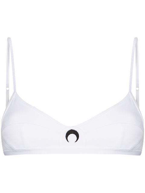 Marine Serre BH mit Logo-Print