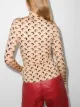 Marine Serre moon-print turtleneck top