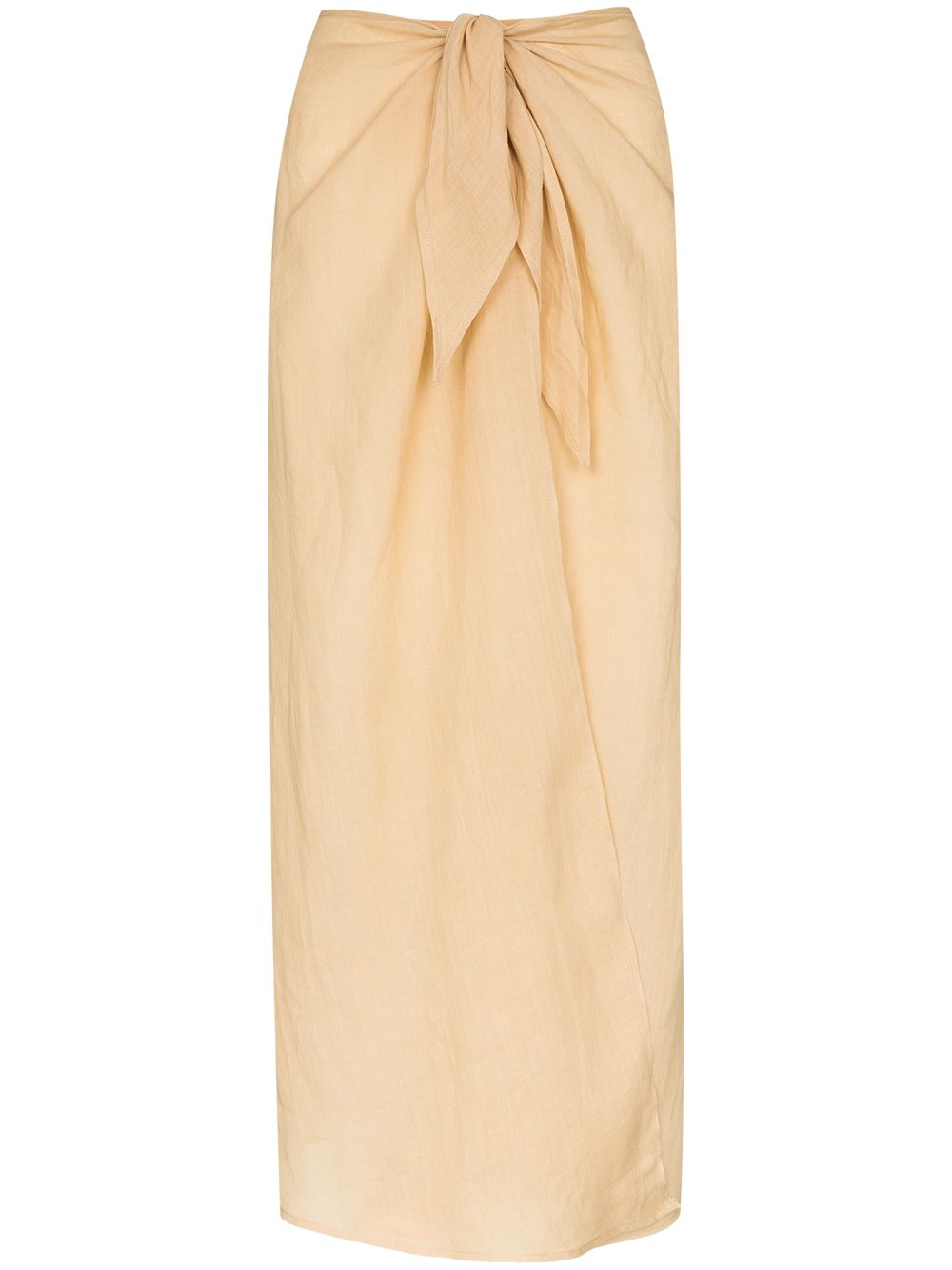 фото Anemone knotted midi skirt