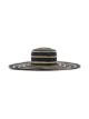 Maison Michel Ursula striped straw hat