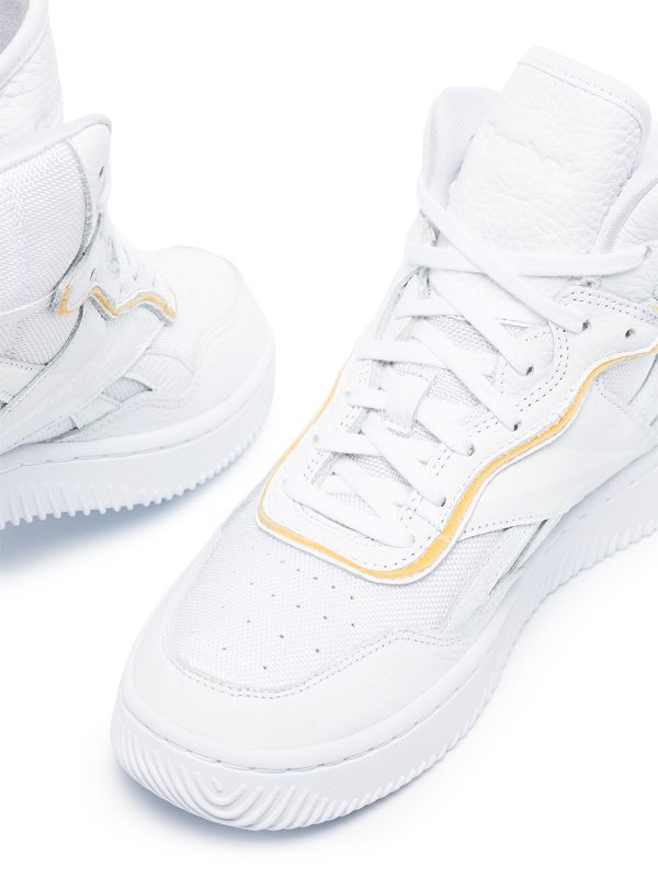 reebok white high top shoes