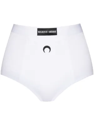 All-over monogram jacquard mesh thong