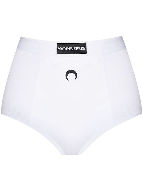 Marine Serre ribbed cotton briefs