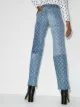 Marine Serre Moon-print faded-effect jeans