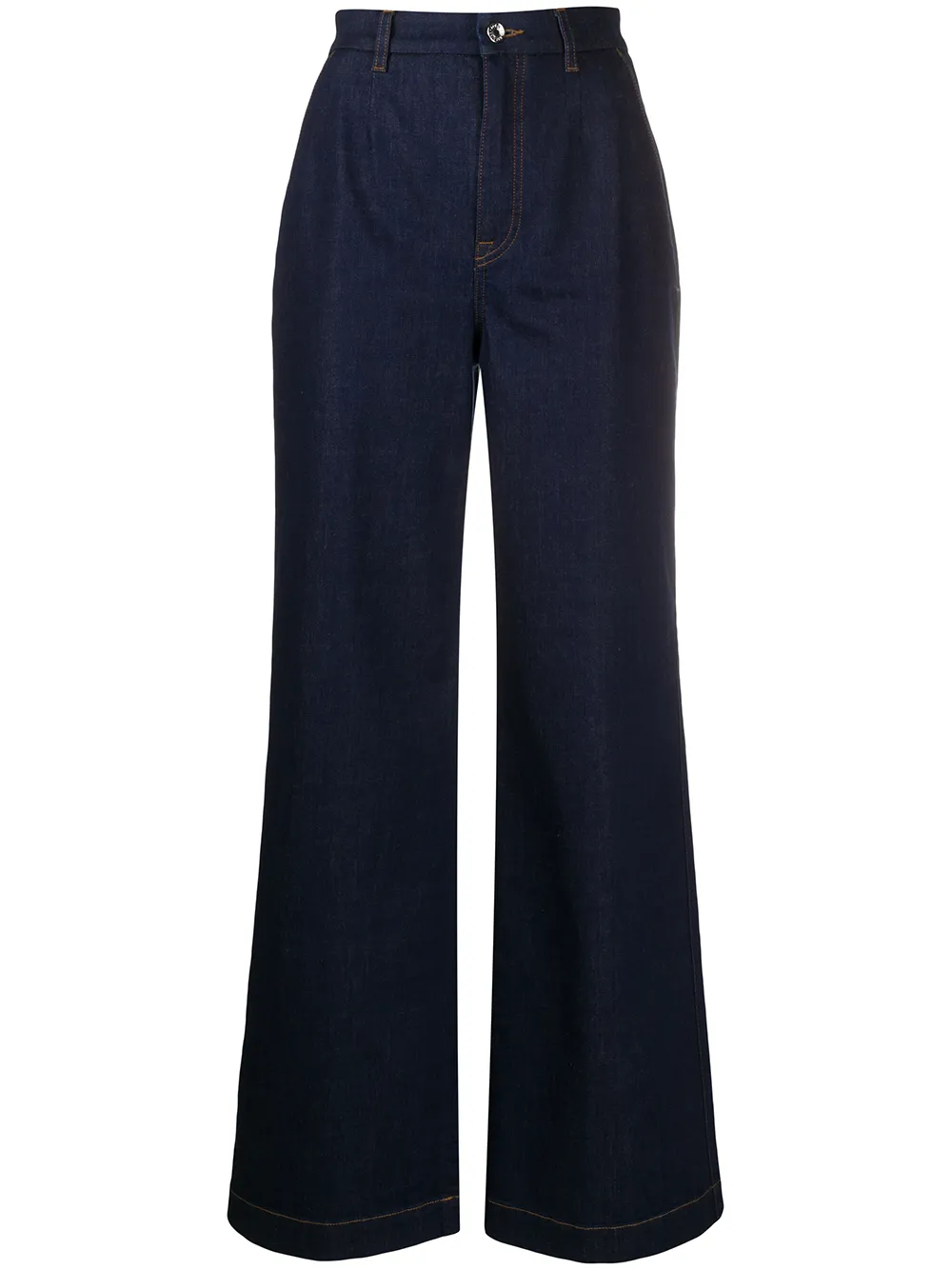 Dolce & Gabbana High-waisted Flared Jeans In Blue